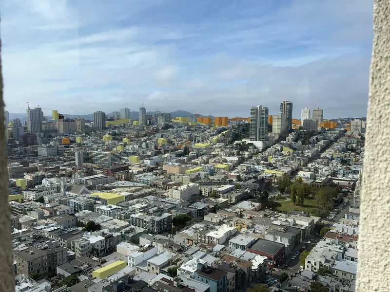 Aerial visual simulation supporting the San Francisco Housing Element